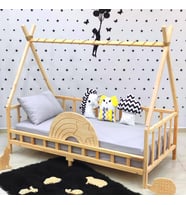Markaawm Montessori Yatak Nirvana Gökkuşağı Yıldızlı Karyola  80X180 (Karışık)