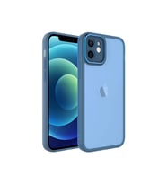 Apple iPhone 11 Uyumlu Kılıf Kamera Korumalı Transparan Zore Post Kapak (Mavi)