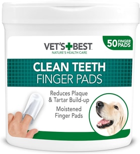 Vets Best Köpekler için 50li Diş Temizleme Parmak Pedi