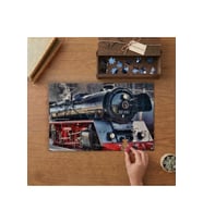 Tren - Lokomotif Tasarımı 240 parça Ahşap Puzzle Ahşap Kutuda MP04682
