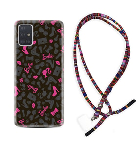 Samsung a71 A72 A73 A7 A9 2018 C7 C9 Kılıf Boyun Asklı Rasta Silikon Barbie and Shoes 1413