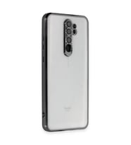 Xiaomi Redmi Note 8 Pro Kılıf Kamera Korumalı Lensli Silikon - Siyah
