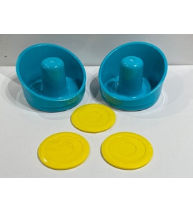 Air Hockey Tokaç 2 Adet + Disk 3 Adet Set Havalı Hokey Yedek Parça