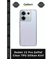 Redmi 12 Pro Şeffaf Clear TPU Silikon Kılıf Esnek Kapak Ek Koruma Cihaz Kılıfı
