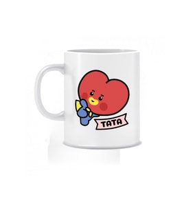 Bt21 Tata Bts Karakter Baskılı Özel Tasarım Beyaz Porselen Kupa Bardak