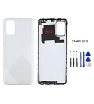 Samsung Galaxy A02S - SM-A025 FULL Kasa Arka Kapak Takım BEYAZ - TAMİR SETİ