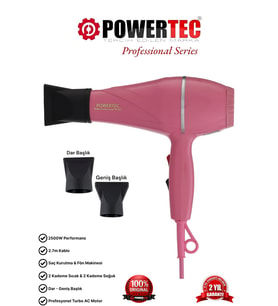 Powertec TR-501 Profesyonel Renkli Fön Makinesi