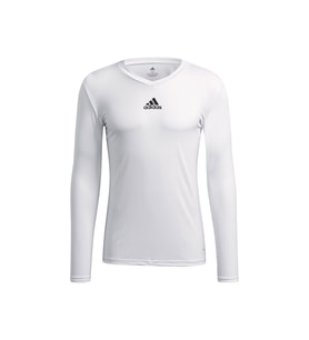 adidas Team Base Tee Erkek Futbol Uzın Kollu Antrenman Tişörtü GN5676 Beyaz