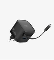 G855 Premium 35W GaN3 Entegre Çekilebilir Type-C Kablolu Şarj Cihazı (Siyah)
