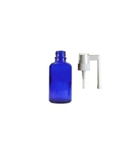 30ml mavi ağız spreyi başlıklı cam şişe,12 adet, ağız spreyi şiesi, cam şişe, medikal şişe