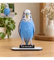 Evcil Hayvan Fotoğraflı MDF Temalı Kişiye Özel Karikatürlü 18 cm MDF Masaüstü Biblo - Masaüstü Hediye 3. Model