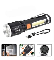 Gold Orion Km-102 4 Modlu Tip-c Şarjlı Zoomlu Taktikal El Feneri
