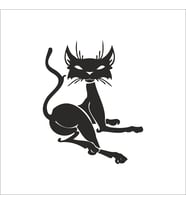 KEDİ FOLYO STİCKER 20cm uzunluk (Karışık)