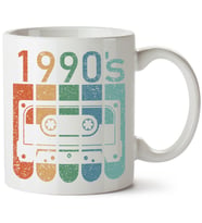 Retro Baskılı Porselen Kupa Bardak