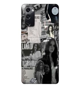 Samsung Galaxy S20 FE Uyumlu Lana Del Rey Desenli Şeffaf Telefon Kılıfı