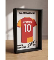 Dries Mertens Galatasaray 3D Yazıcı Baskı Çerçeve Tablo - 14x21.5 cm - Özel Tasarım 10 Numara