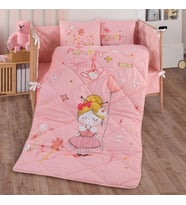 Clasy %100 Pamuk Ranforce Bebek Uyku Seti Pretty Pembe