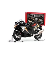 Suzuki Hayabusa GSX R1300 Maket Motor - 1:6 Siyah Gold Işıklı