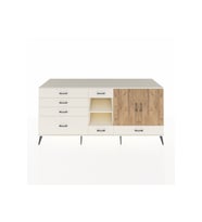 Kronos Konsol 4 Raflı 7 Çekmeceli 2 Kapaklı 220x59x99 Aytaşı-Çam/Aytaşı