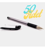 Adel Griply Tükenmez Kalem Siyah 0.7 mm İnce Uçlu 50 Adet