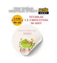 3 CM 4 CM 5CM 6 CM YENİ DOĞAN BEBEK HEDİYELİK ETİKETİ İSİM TARİH YAZILABİLİR YUVARLAK ETİKET 012