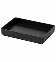 Banyo Düzenleyici Aksesuar IKEA Siyah Renk Banyo Tepsisi 10x15 cm