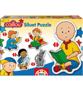 Educa 15034 - Caillou Siluet Puzzle (2-3 yaş)
