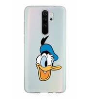 Xiaomi Redmi Note 8 Pro Uyumlu Kapak Donald Duck Tasarımlı Şeffaf Silikon Kılıf
