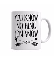 You Know Nothing Jon Snow Kupa Bardak Porselen