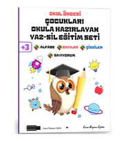 Çocukları Okula Hazırlayan YAZ-SİL Eğitim Seti