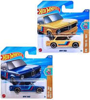2 Araç BMW Set - Hot Wheels Bmw 2002 - Sarı & Mavi (1/64)