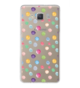 PrintiFy Samsung Galaxy A5 2015 ile Uyumlu 1mm Slim Fit Water Color 6 Baskılı Şeffaf  Kılıf