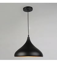 RİOLİGHT MODERN3 SİYAH ODA,MUTFAK,CAFELER İÇİN TEKLİ METAL SARKIT AVİZE