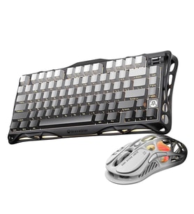 GravaStar Mercury K1 Mekanik Gaming Klavye ve M1 Pro Kablosuz Optik Mouse Seti, Gradient Black