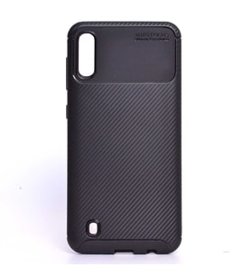 Samsung Galaxy M10 Uyumlu Kılıf Zore Negro Silikon Kapak (Kahverengi)