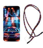 Samsung J6 Plus J7 Prime J7 Pro M20 Kılıf Boyun Asklı Rasta Silikon Neon Cars 1724