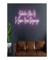 Şükürler Olsun Ki İç Sesimi Kimse Duyamıyor Yazılı Neon Tabela