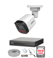 DAHUA 1 Kameralı Gece Görüşlü Su Geçirmez FULL HD Güvenlik Kamerası Seti 320GB