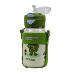 Dodge DB-24502 Çift Kullanım Pipetli/Rahat İçim Yeşil 520ml Çelik Matara