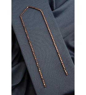 Hematit Doğal Taş Parlak Kahverengi Dikdörtgen Kesim 2x4mm Dizi [AA]