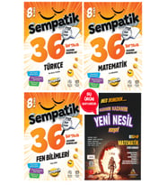 8.Sınıf Sempatik Türkçe - Matematik -Fen Bilimleri 36 Haftalık Kazanım Denemeleri 2025-2026