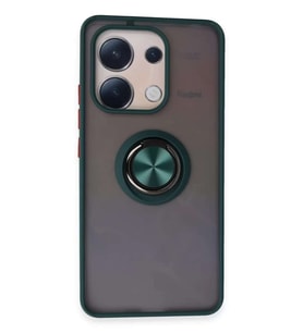 Redmi Note 13 4G Kılıf Montreal Yüzüklü Silikon Kapak - Yeşil