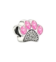 Pembe Pati Charm  925 Ayar Gümüş