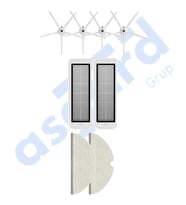 ROBOROCK  S50 – S55 –S5 MAX – S6 – S6 MAXV Uyumlu 4 Yan Fırça 2 Filtre 2 Mop PKT-iasgf0000687