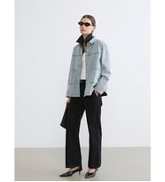 LCW Jeans Siyah Wideleg Kadın Jean Pantolon