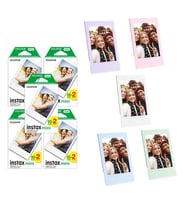 Instax mini 100'lü Film ve 5 Fotoğraf Çerçevesi