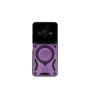 Xiaomi Poco C61 Kılıf Joy Lens Standlı Kapak - Mor