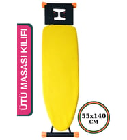 Ütü Masası Kılıfı 55x140 cm İpli Stoperli Keçeli Büyük Boy Premium Yellow