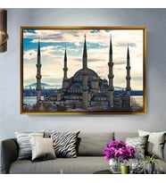 Altın Çerçeveli dekoratif tablo a699 (Gold)
