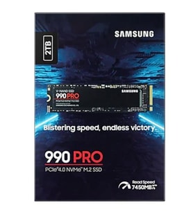 2TB SAMSUNG 990 PRO 7450/6900MB/s M.2 NVMe MZ-V9P2T0BW (Resmi Distribütör Garantili)